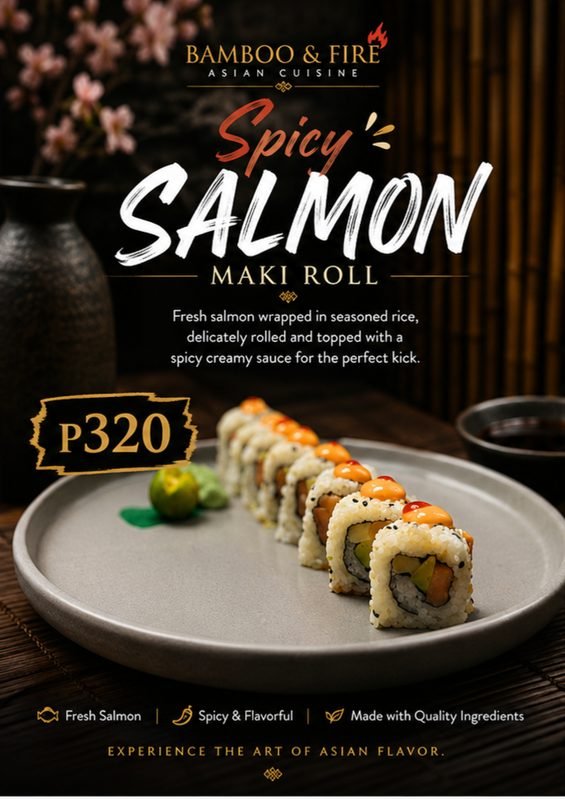 Spicy Salmon Maki Roll