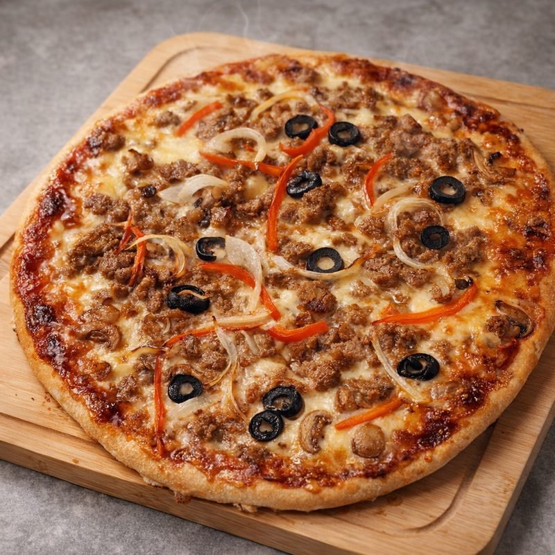 Beef Mushroom Pizza