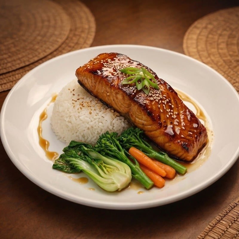 Fire-Seared Sticky Soy Salmon